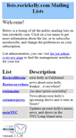 Mobile Screenshot of lists.roriekelly.com